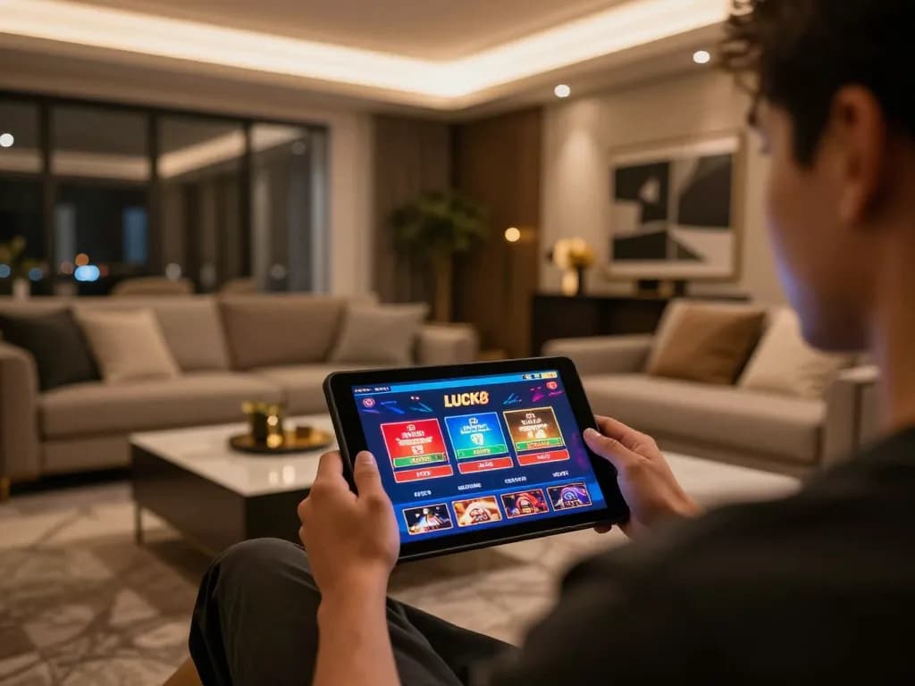 Tương tác với ứng dụng casino LUCK8 để có trải nghiệm chơi game trực tuyến thú vị.