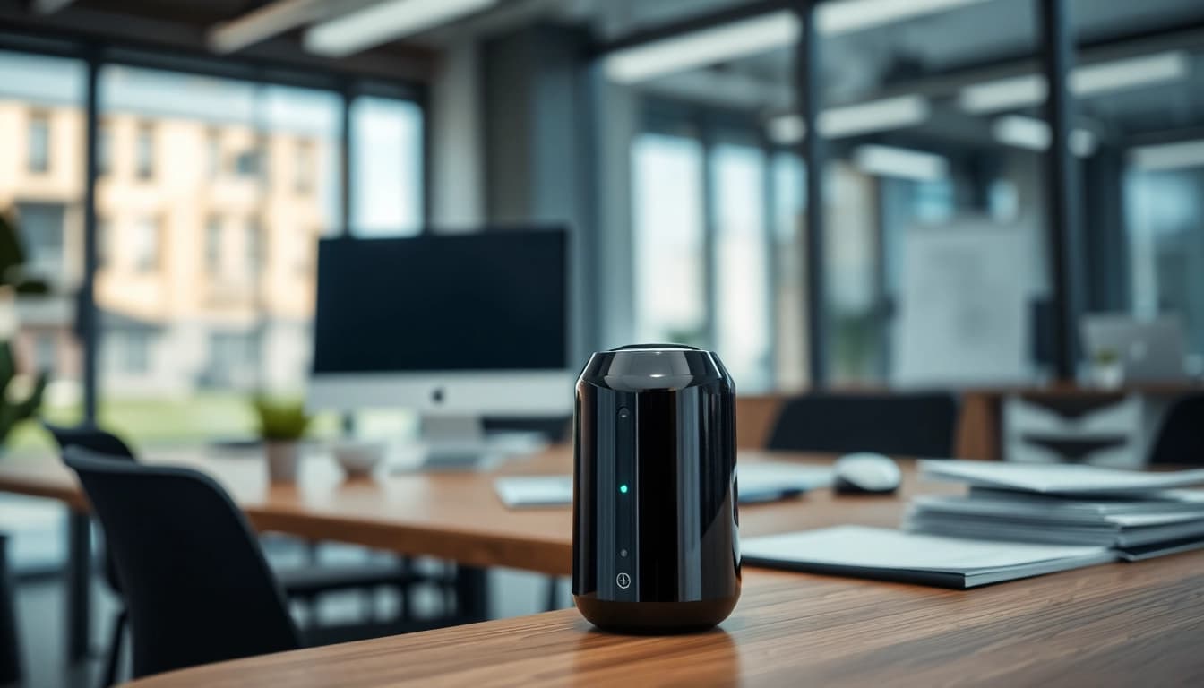 Evodrop-Produktpräsentation in einem modernen Büro mit innovativen Eigenschaften.