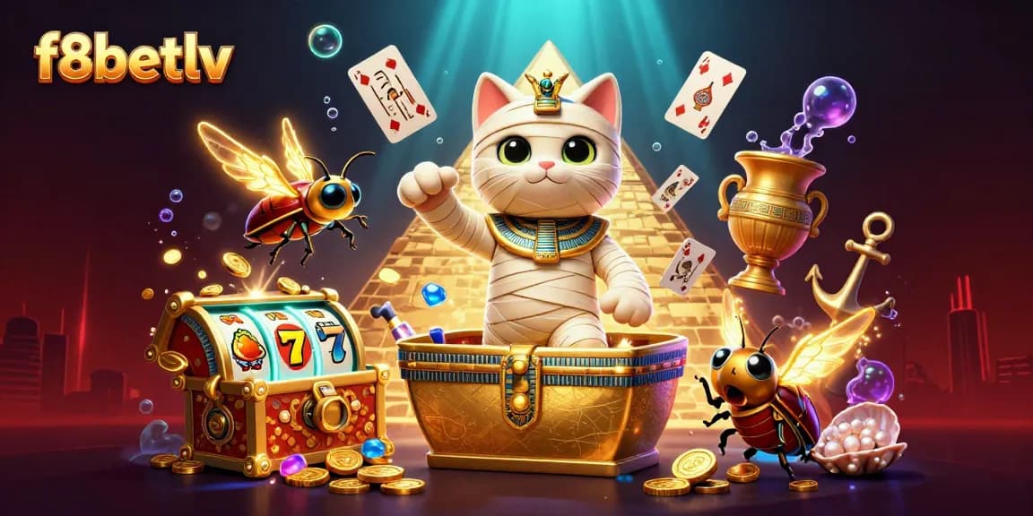 Experience thrilling gaming moments with f8betlv in a vibrant Egyptian-themed casino.