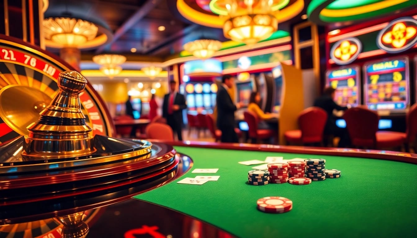 Xổ số hôm nay brings excitement with vibrant casino poker chips and roulette wheels.