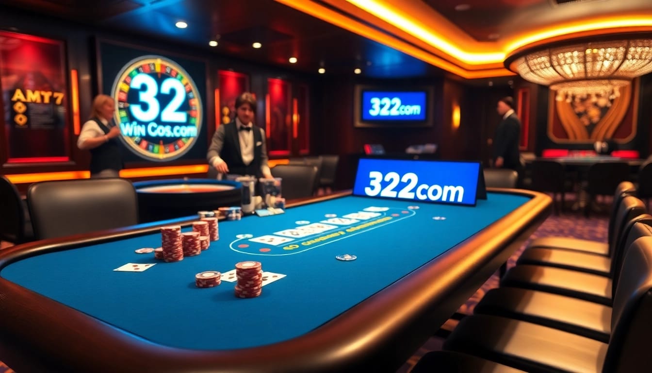 Experience the thrill of gambling at 32wincom with vibrant poker tables and exciting gameplay.