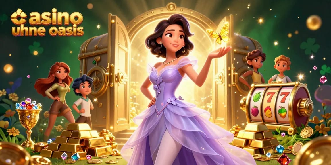 Win in style at a casino ohne oasis with vibrant slots and gold treasures.