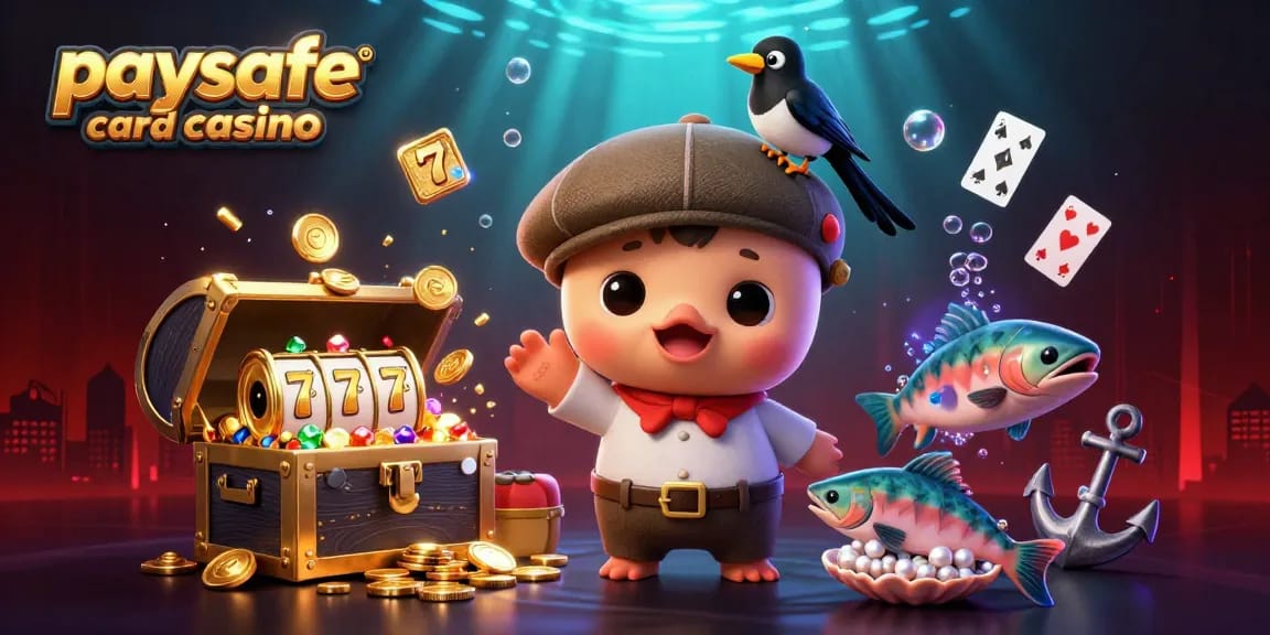 Erleben Sie die Aufregung in einem Paysafe Card Casino mit verspielten Charakteren inmitten lebendiger Slot-Action.