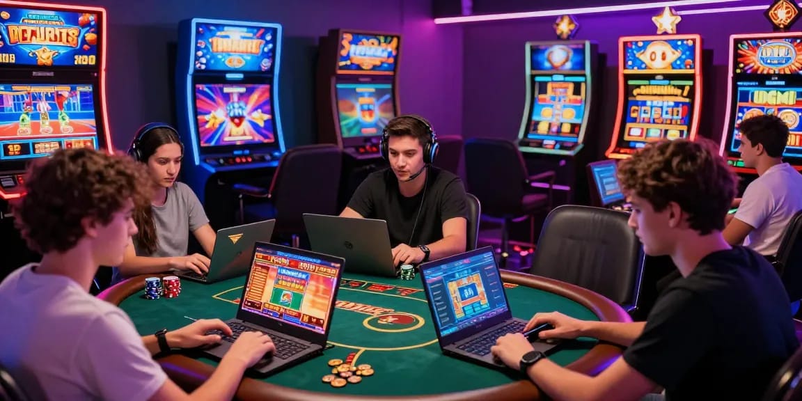 Exciting gaming community at https://gemwin.pics/ featuring players enjoying various online casino games with vibrant graphics.