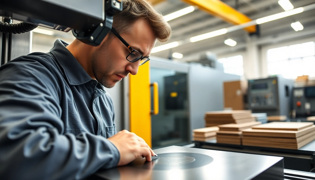 Efficient cnc fräsen in action with a skilled technician operating advanced machinery.
