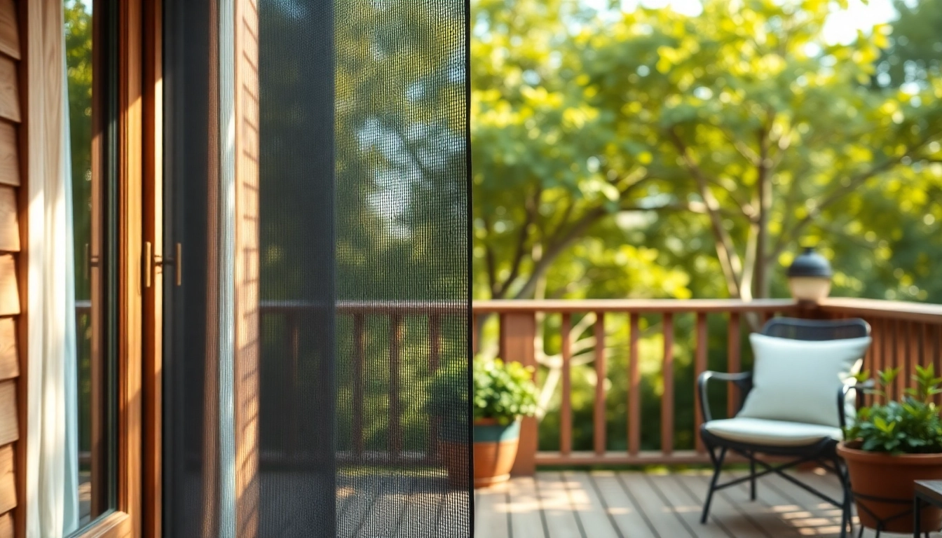Installieren von Insektenschutz Terrassentür für eine ruhige Atmosphäre im Freien