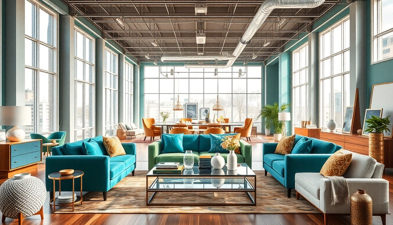 Möbelzubehör Lieferant präsentiert stilvolle Einrichtungsaccessoires in modernem Showroom.