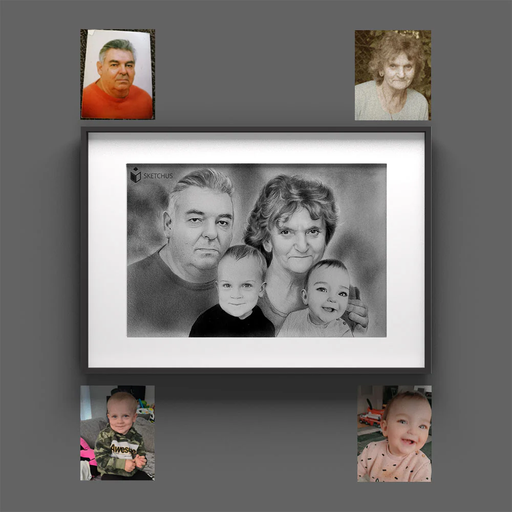 Foto Malen Lassen als Persönliches Geschenk bei Families Portrait