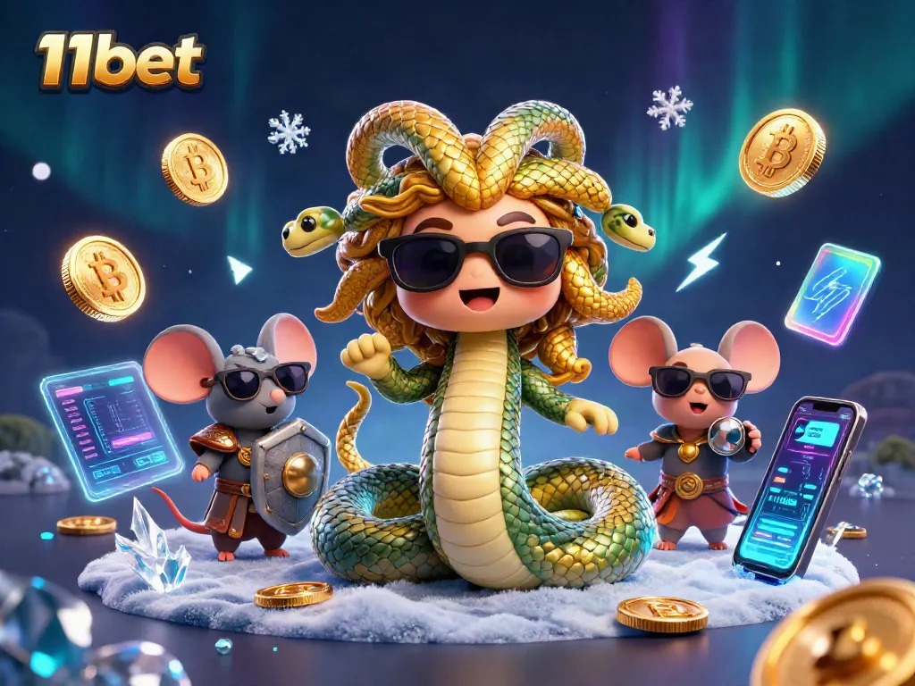 Engage in thrilling gameplay at 11bet with dynamic casino characters and crypto elements.