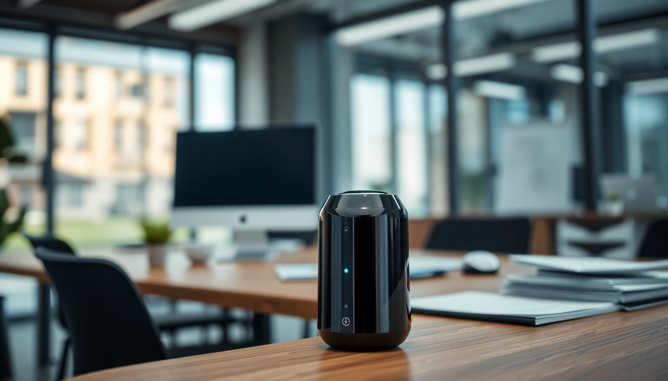 Evodrop-Produktpräsentation in einem modernen Büro mit innovativen Eigenschaften.