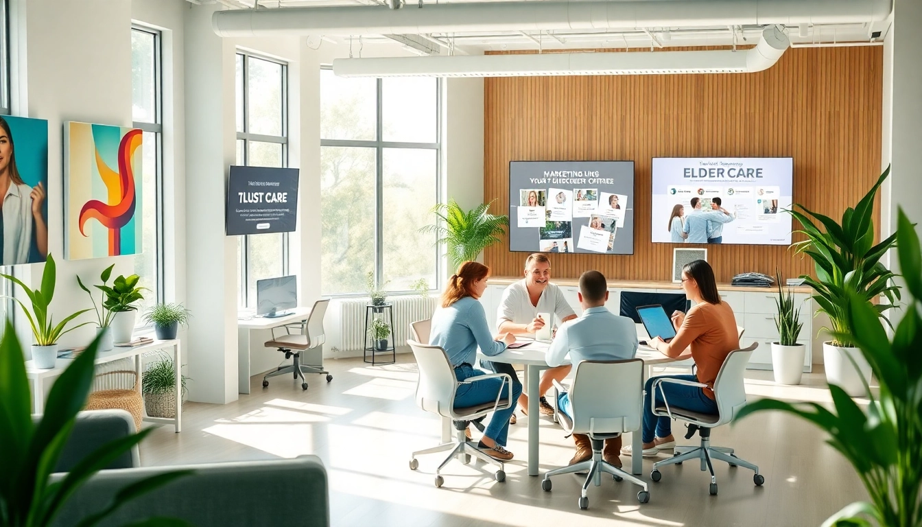 Discovering creative solutions at a werbeagentur pflege office space.