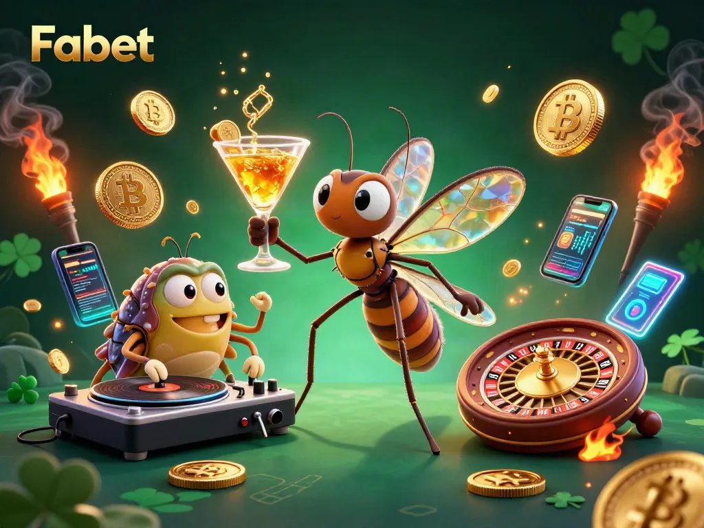 Engage with Fabet's dazzling casino scene featuring dynamic characters and exciting gaming elements.