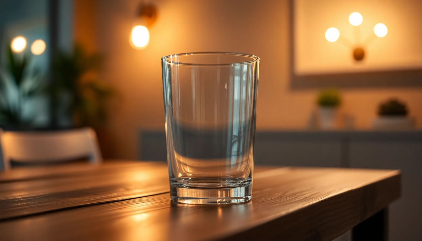 Kolloidales Silber 50 ppm in einem eleganten Glasbehälter vor einem warmen, einladenden Hintergrund abgebildet.