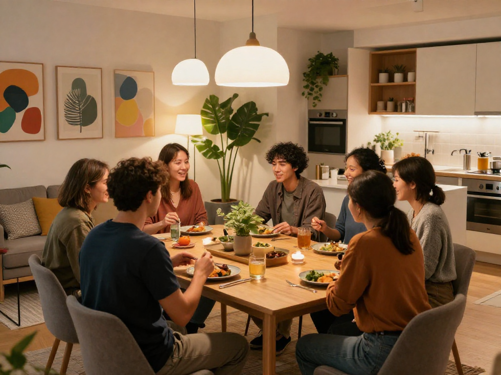 Gemütliche Monteurwohnung Hannover mit modernen Annehmlichkeiten und angenehmer Atmosphäre.