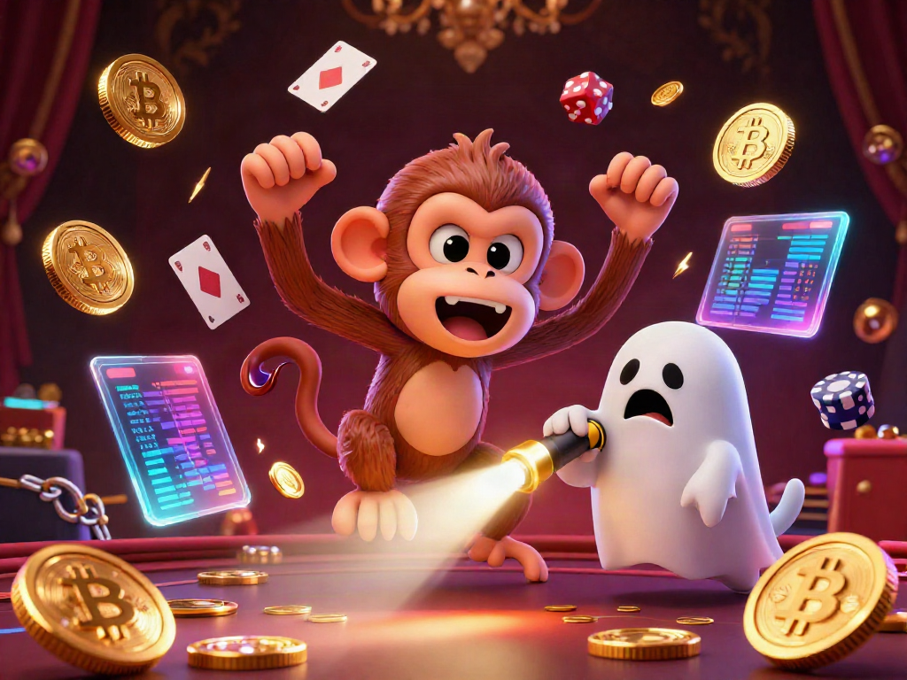 Witness the animated debet casino experience featuring a mischievous monkey and a curious puppy tracking golden treasures.