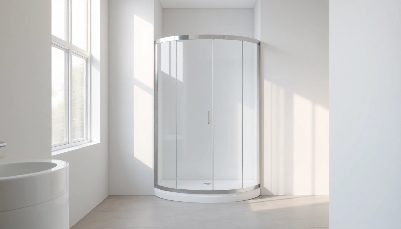 Erleben Sie die Eleganz der duschkabine 90x90 komplett mit stilvollem Design in einem modernen Badezimmer.