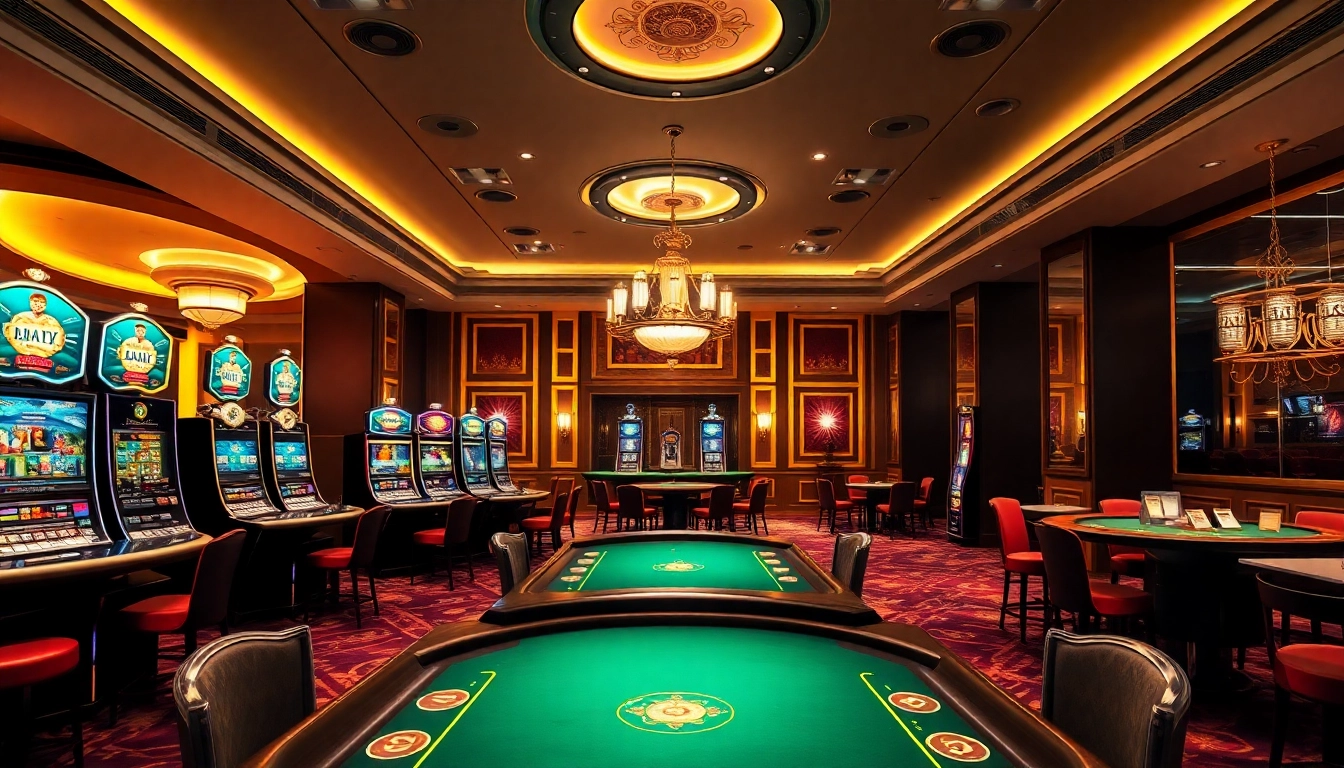Entdecken Sie das beste Online Casino Schweiz mit eleganten Spieltischen und lebendigen Spielautomaten in einem luxuriösen Ambiente.