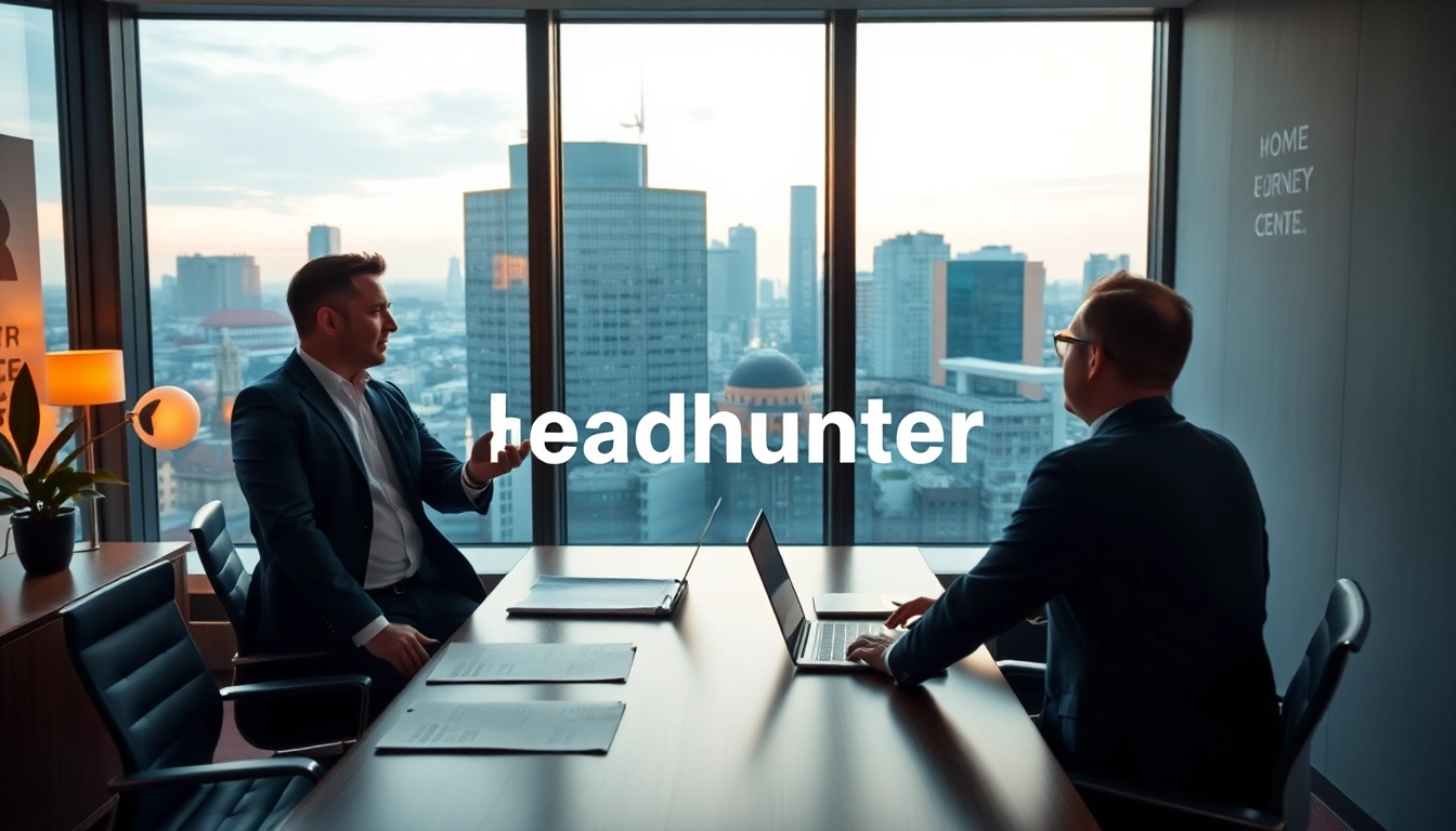 Professioneller Headhunter Berlin berät Klienten in modernem Büro, um Expertise und Erfolg zu gewährleisten.