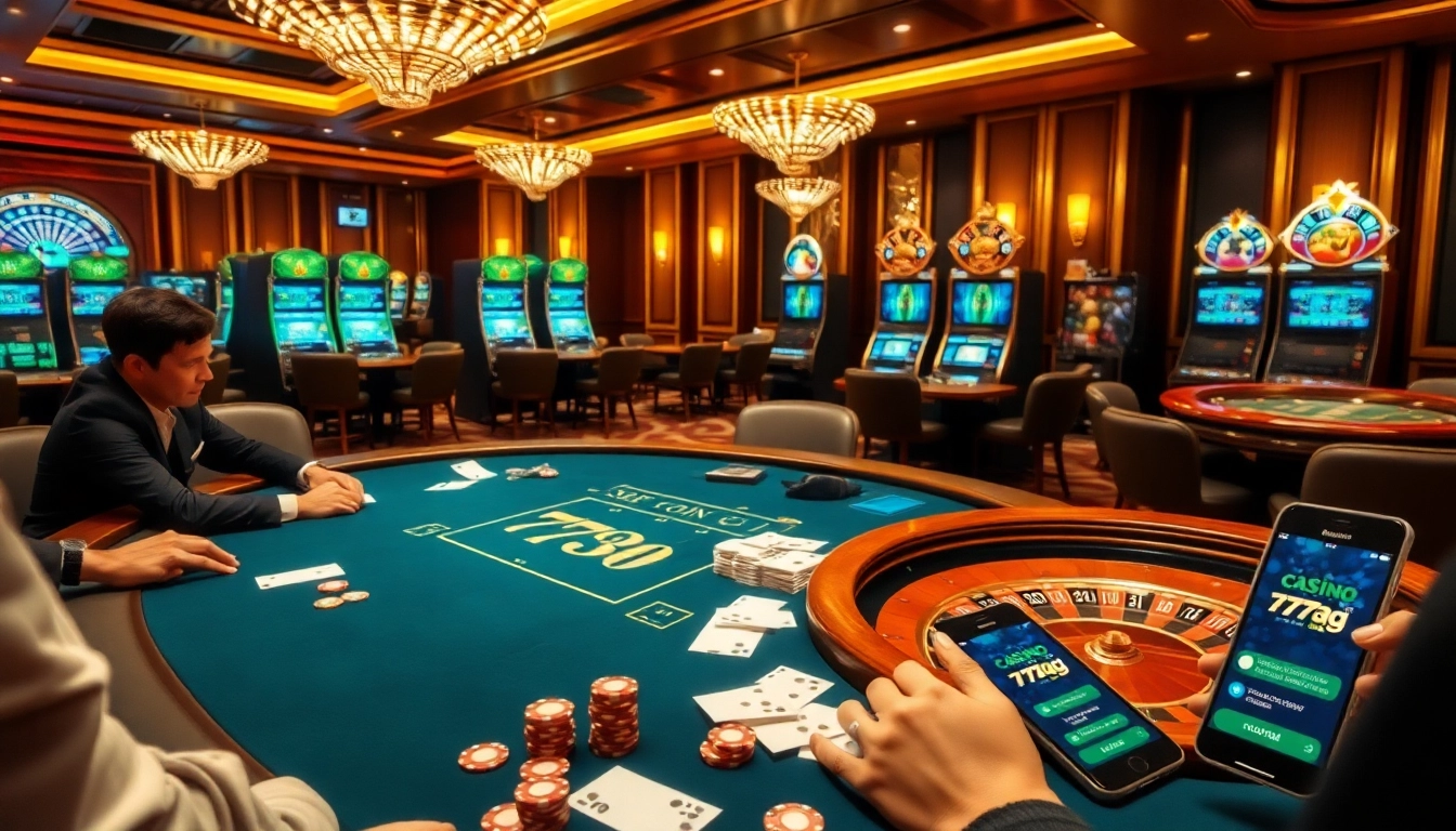 Experience thrilling casino action with 777g Download on vibrant gaming tables and slot machines.