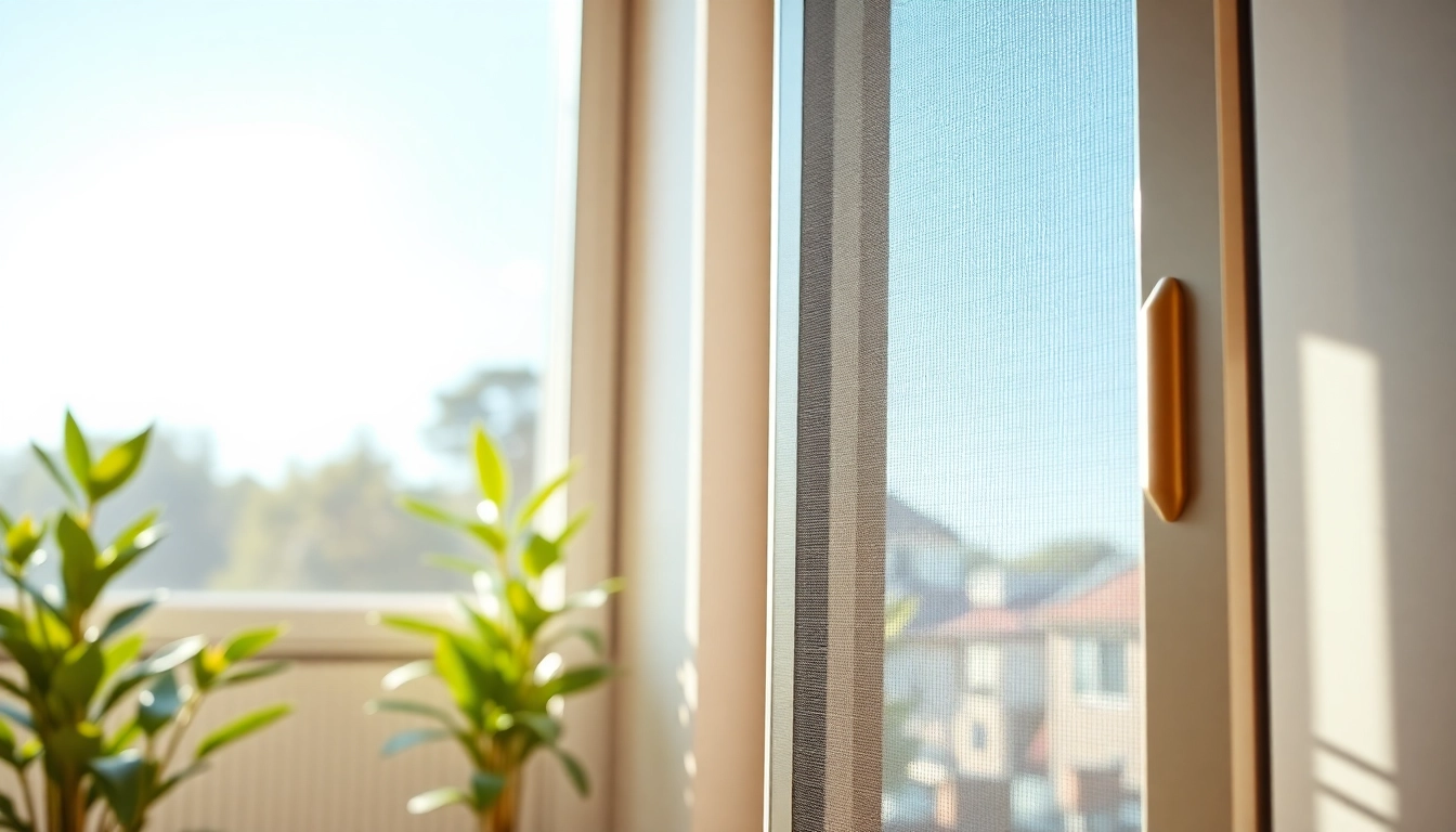 Fliegengittermaxx - High-quality fly screen installation in a modern interior with sunlight.