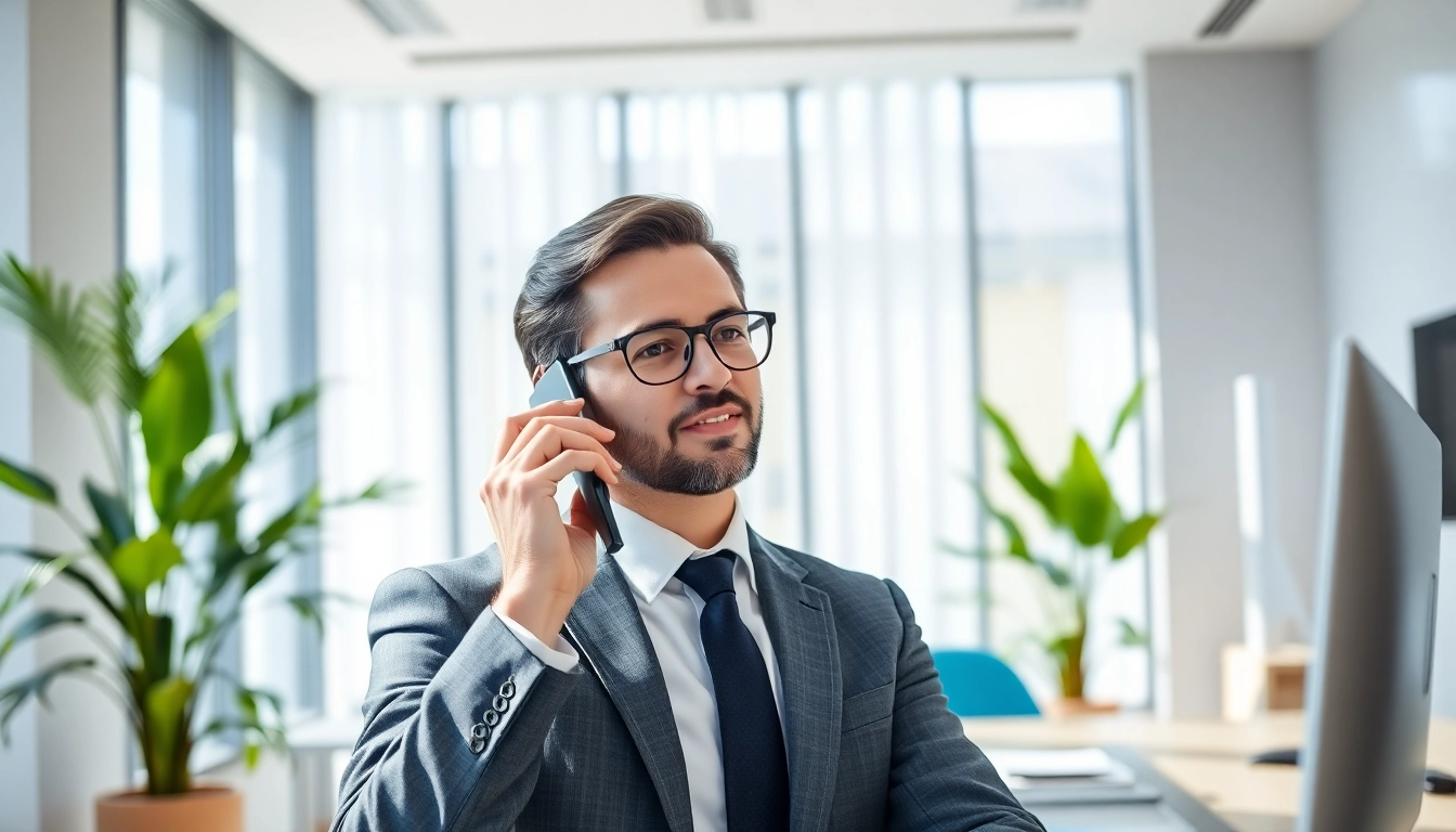 Headhunter Schweiz führt ein professionelles Gespräch in stilvollem Büro.